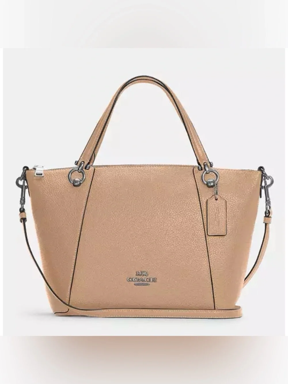 COACH Kacey Satchel Crossbody Bag, TAUPE/SILVER